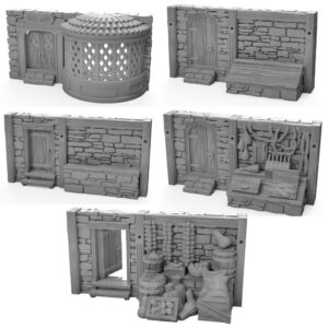 town shop front set dnd terrain for dungeons and dragons terrain, d&d, pathfinder, warhammer 40k, miniatures, d and d, dungeons and dragons gifts, dungeon master