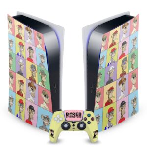 Head Case Designs Officially Licensed Bored of Directors Characters Art Vinyl Faceplate Gaming Skin Decal Compatible with Sony Playstation 5 PS5 Digital Edition Console and DualSense Controller