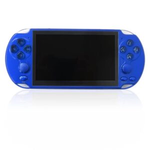 5.1 Inch Video Game Console Dual Joystick Handheld Retro Game Console Built-in 10000 Free Games Video Player TV Outp(Blue)