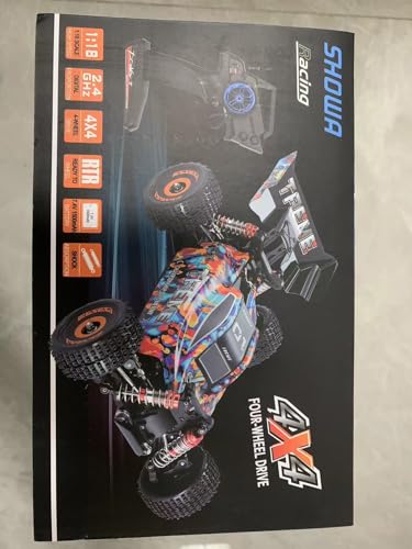 WLtoys 184016 Scale 1/18 75KM/H 2.4G RC Car Brushless 4WD Electric High Speed Off-Road Remote Control Drift Toys for Children Racing (184016 1 * 1500mAh)