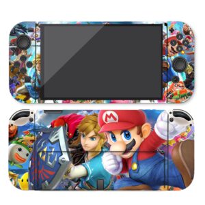 SadSkins Full Wrap Skin for switch oled Anime, Protector Skin Cover Matte Vinyl Decal Stickers（Only switch oled）