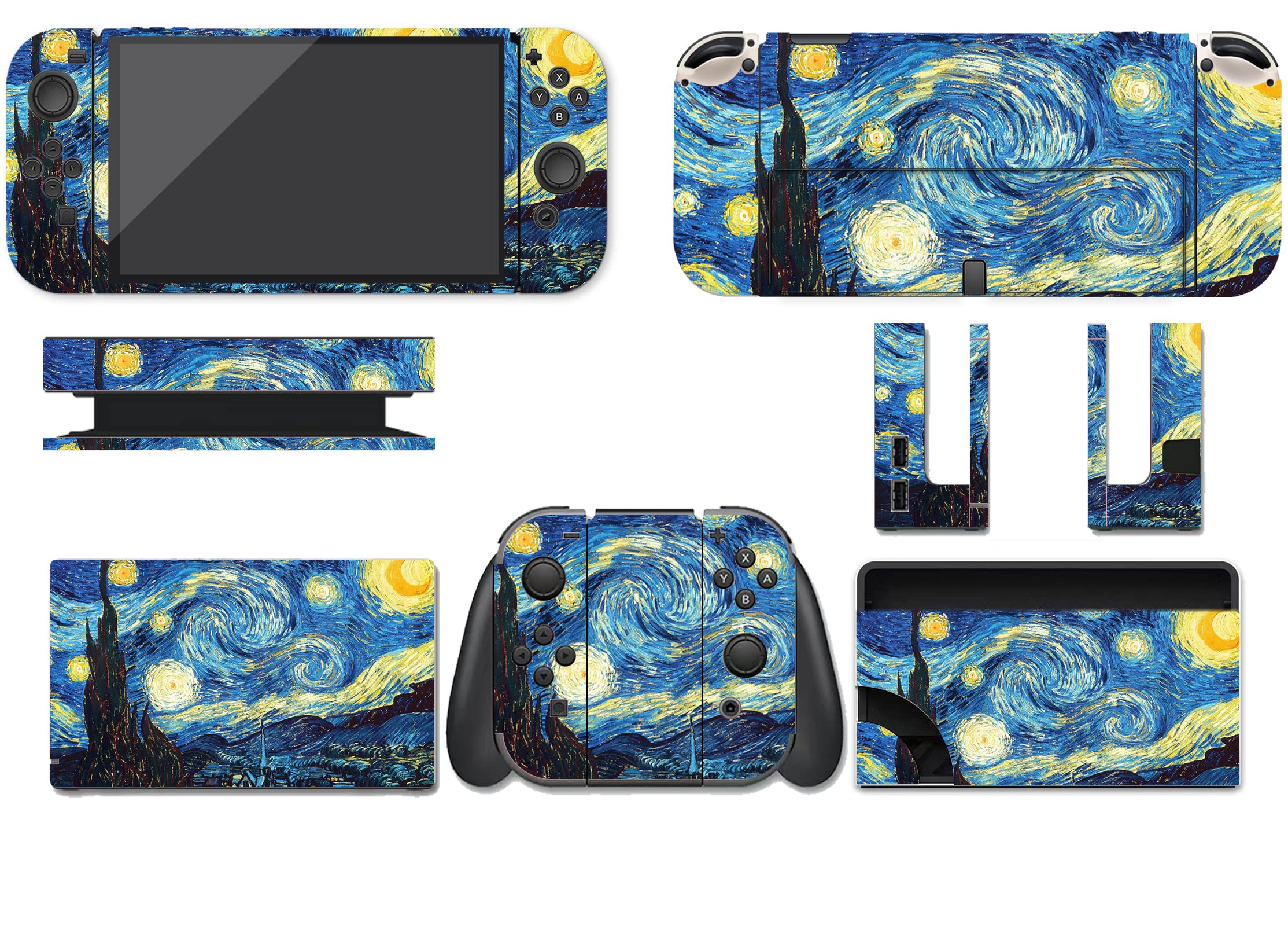 SadSkins Full Wrap Skin for Switch OLED Anime Switch OLED Protector Skin Cover Matte Vinyl Decal Stickers（Only Switch OLED）