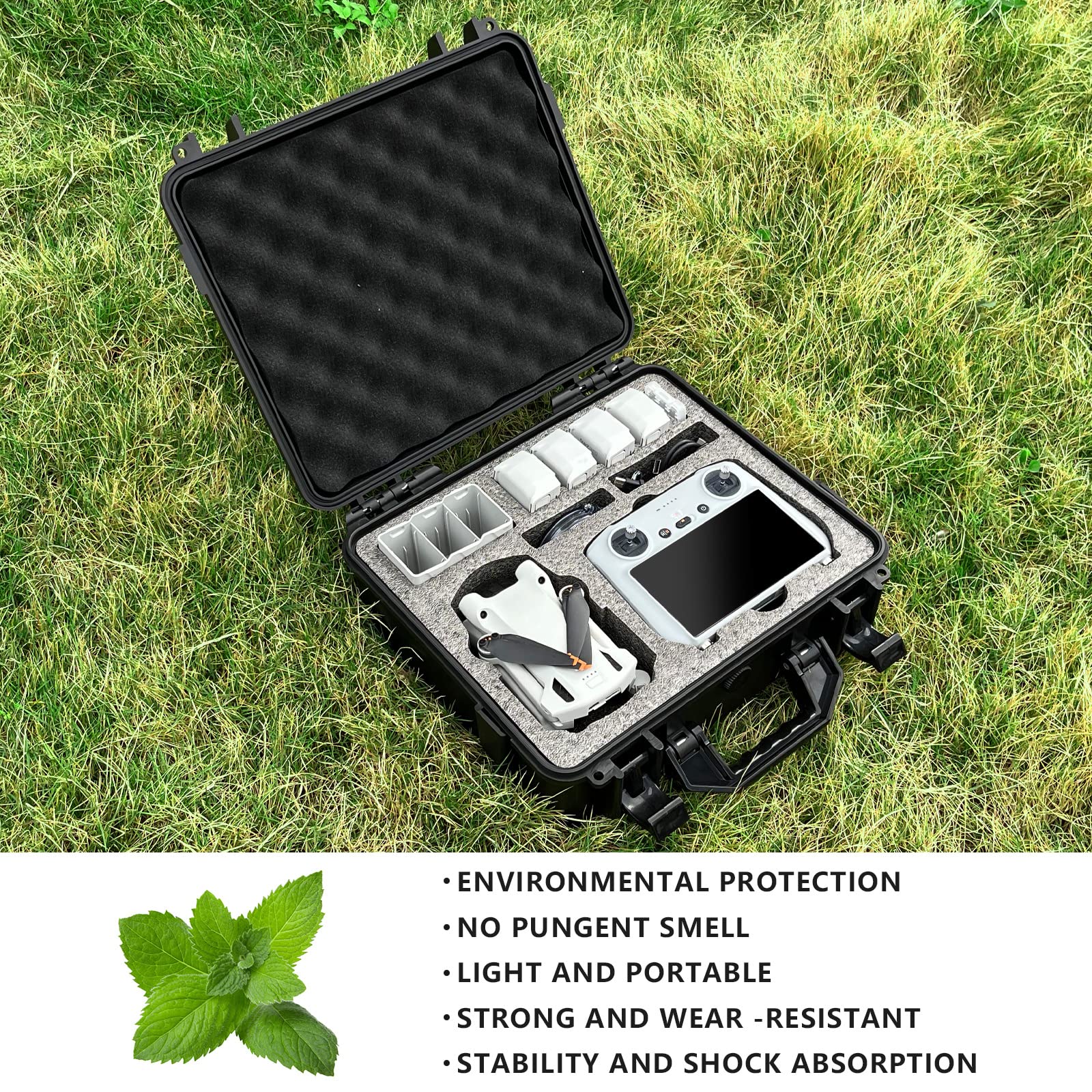 FPVtosky Hard Case for DJI Mini 3/Mini 3 pro,Waterproof Carrying Case for DJI Mini 3 Series with DJI RC Controller,DJI Mini 3/DJI Mini 3 Pro Accessories, (Does not support DJI Mini 4 Pro)