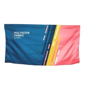 BannerBuzz Custom Polyester Fabric Banner, 230 GSM with Pole pockets, Single Sided Print, 1440 DPI Dye Sublimation Printing, Multi-purpose for Outdoor and Indoor Advertising (8’ W x 4’ H)