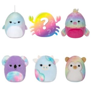 Squishville by Original Squishmallows Garden Squad Plush - Six 2-Inch Squishmallows Plush Including Elysa, Ludwig, Rayford, Rutabaga, Sakina, and 1 Surprise - Toys for Kids