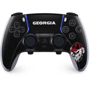 skinit gaming decal skin compatible with ps5 dualsense edge pro controller - officially licensed georgia bulldogs mascot design