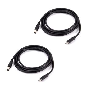 euogeudel 2pcs 3.3ft pd 12v 3a trigger usb type c male input to dc 5.5 x 2.5mm male power cable