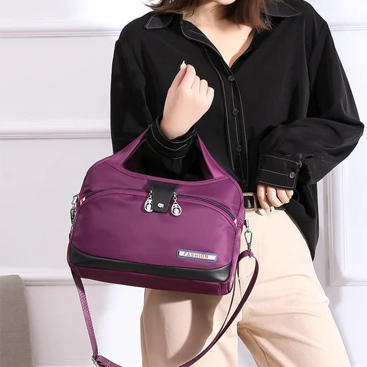 Do-It-All Crossbody Bag, 2023 New Women Waterproof Anti Theft Multi-pocket Oxford Cloth Crossbody Shoulder Bag Handbag Purse. 29 * 28 * 12cm