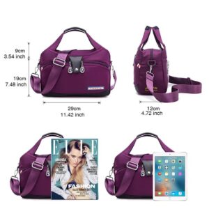 Do-It-All Crossbody Bag, 2023 New Women Waterproof Anti Theft Multi-pocket Oxford Cloth Crossbody Shoulder Bag Handbag Purse. 29 * 28 * 12cm