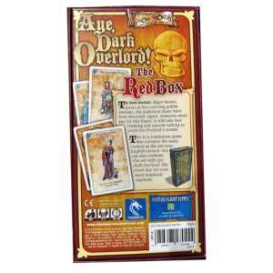 Pendragon Game Studio Aye, Dark Overlord! The Red Box - Card Game, Fantasy Party Game Filled with Humor, RPG Game, Pendragon Game Studio, for 4-7 Players, 30-60 Minute Playing Time, Ages 14+