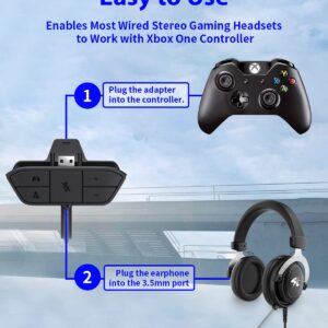 OLCLSS Stereo Headset Adapter for Xbox One, Xbox Headset Adapter, Xbox One Headset Adapter, Adjust Audio Balance (model 2)