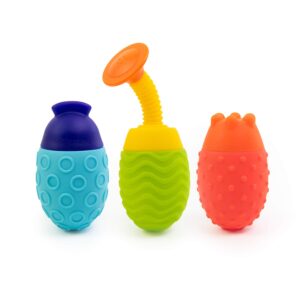 Sassy Light Up Buoy, Boats, Shower Ball & Ez Squeezies Bath Toys 7Piece Set - Ages 6+ Months (Pack of 2)