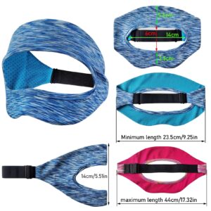 3 Pack VR Sweatband Mask Cover, Adjustable VR Eye Mask Cover Breathable Sweat Protection VR Face Cover Wearable VR Accessories (Color : Blue)