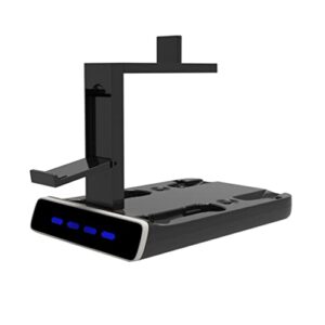 HikTop for PSVR2 PS5 Controllers Charging Station, VR Headset Bracket Storage Stand for PS VR2 Move Showcase