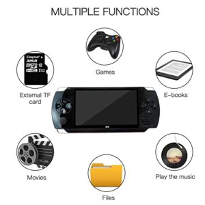 4.3" 8GB 128Bit Retro Classic Video Game Console Retro Portable Handheld Video Game Console Games Built-in 10000 Games(Black), US Ship