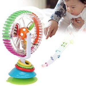 Infant Toy, Sturdy Baby Rattle Toy Improve Cognitive Ability Portable with Sturdy Sunction Cup for Babies(New Rotating Ferris Wheel)