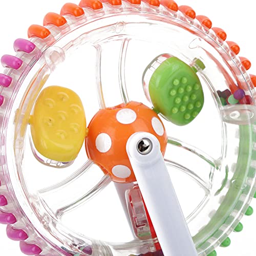 Infant Toy, Sturdy Baby Rattle Toy Improve Cognitive Ability Portable with Sturdy Sunction Cup for Babies(New Rotating Ferris Wheel)