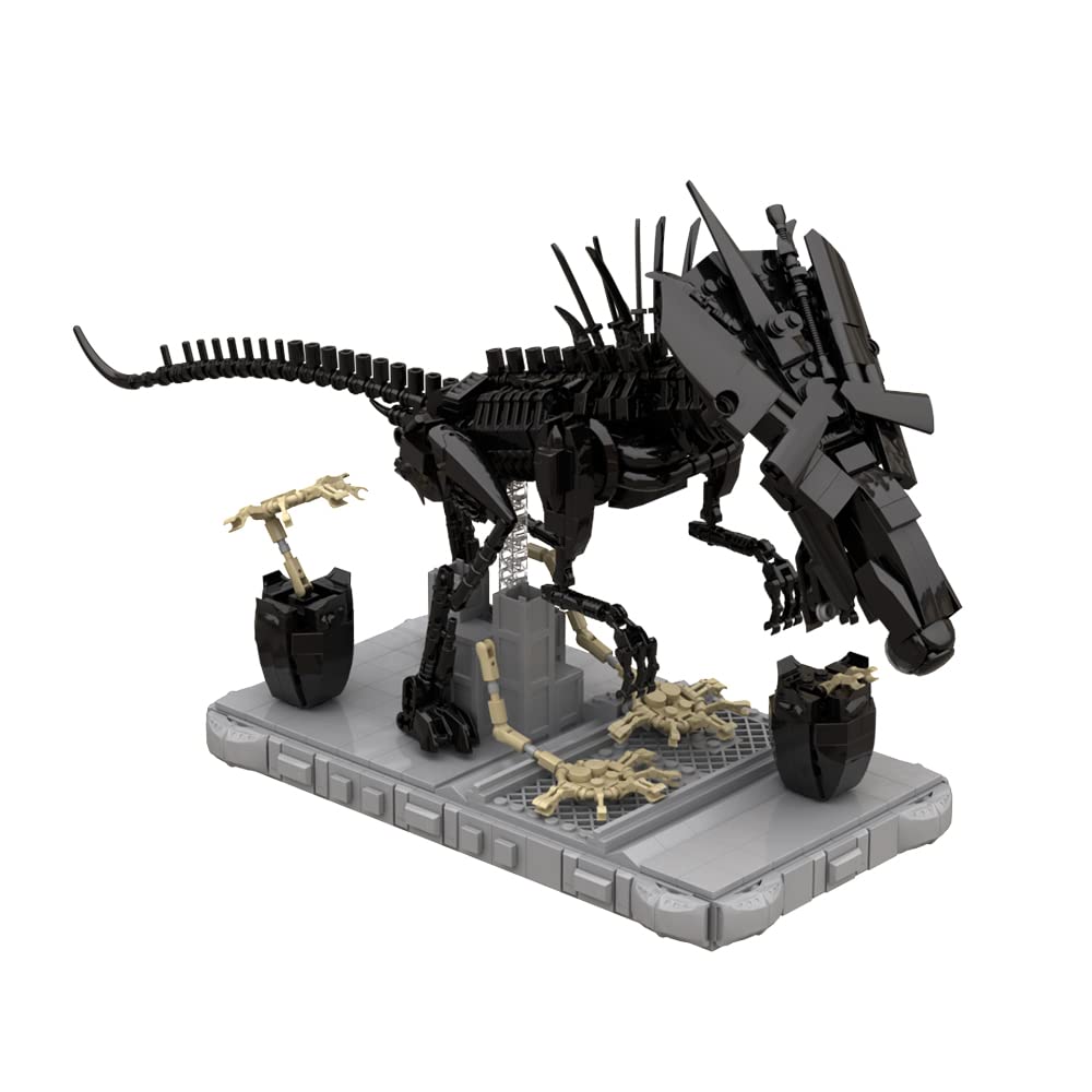 Xenomorph Building Block Toys, Xenomorph Queen Predalien Popular Movie Toys Collectibles, Suitables for Fans (903 Pcs)