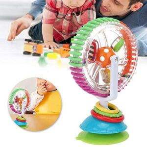 Infant Toy, Sturdy Baby Rattle Toy Improve Cognitive Ability Portable with Sturdy Sunction Cup for Babies(New Rotating Ferris Wheel)