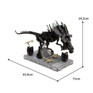 Xenomorph Building Block Toys, Xenomorph Queen Predalien Popular Movie Toys Collectibles, Suitables for Fans (903 Pcs)