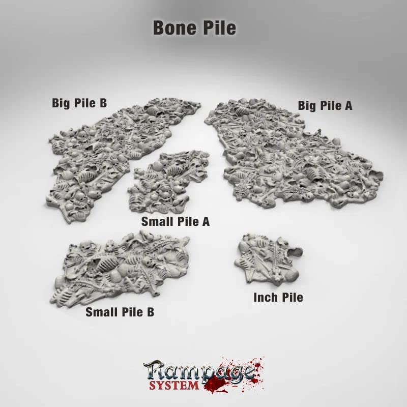 3DEGOS Bone Piles DND Terrain for Dungeons and Dragons Terrain, D&D, Pathfinder, Warhammer 40k, Miniatures, D and D, Dungeons and Dragons Gifts, Dungeon Master