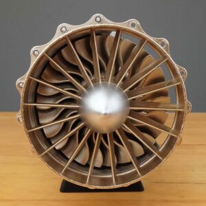 LETOY Turbofan Frighter WS-15 Engine Kit, 150+Pcs Metal Turbofan Engine for Adults That Works, 1/20 DIY Assembly 3D Metal Kit Technology Experiment Model