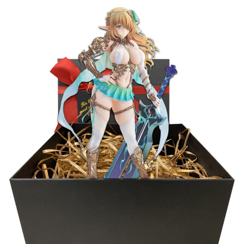 SAOPAN Anime Girl Figure Original Character Elf Cecile - 1/6 Action Figure Home Decor Collectible Figurines Model Toy Gifts Box Packing (Luxury Soft Ver.)