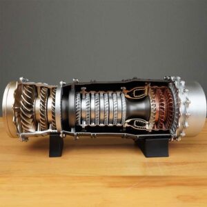 LETOY Turbofan Frighter WS-15 Engine Kit, 150+Pcs Metal Turbofan Engine for Adults That Works, 1/20 DIY Assembly 3D Metal Kit Technology Experiment Model