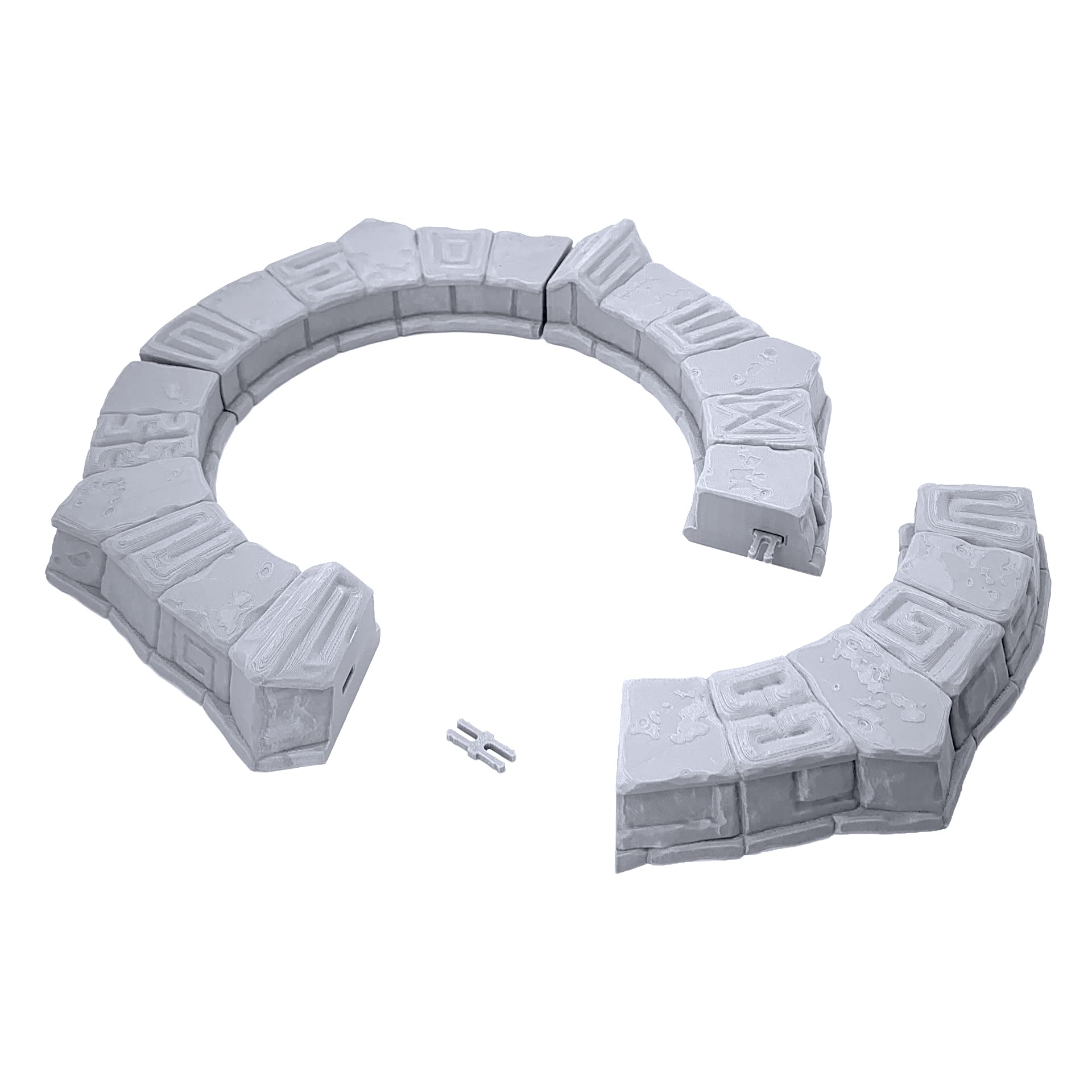 EnderToys Forgotten Circular Temple by Makers Anvil, 3D Printed Tabletop RPG Scenery and Wargame Terrain for 28mm Miniatures