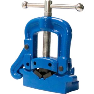 Global Industrial Bench Yoke Vise, 1/8", 3" Pipe Capacity