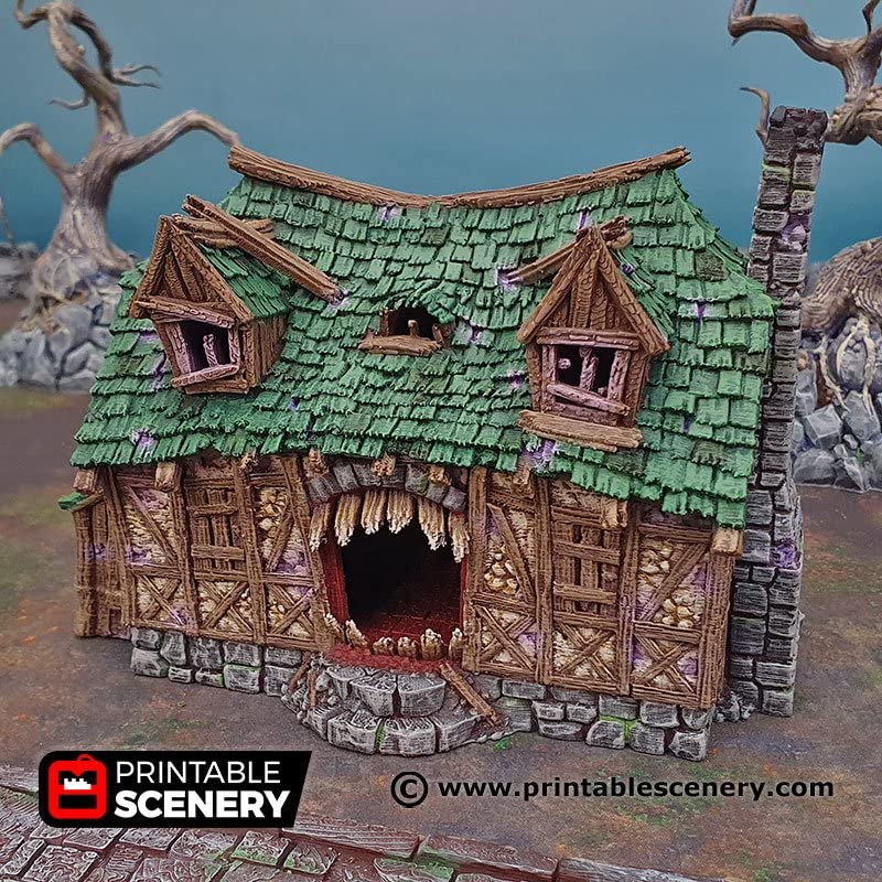 Mimic House DND Terrain for Dungeons and Dragons Terrain, D&D, Pathfinder, Warhammer 40k, Miniatures, D and D, Dungeons and Dragons Gifts, Dungeon Master