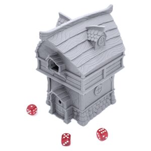 EnderToys Fishing Village Tower by Makers Anvil, 3D Printed Tabletop RPG Scenery and Wargame Terrain for 28mm Miniatures