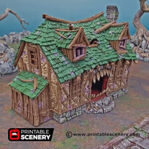 Mimic House DND Terrain for Dungeons and Dragons Terrain, D&D, Pathfinder, Warhammer 40k, Miniatures, D and D, Dungeons and Dragons Gifts, Dungeon Master