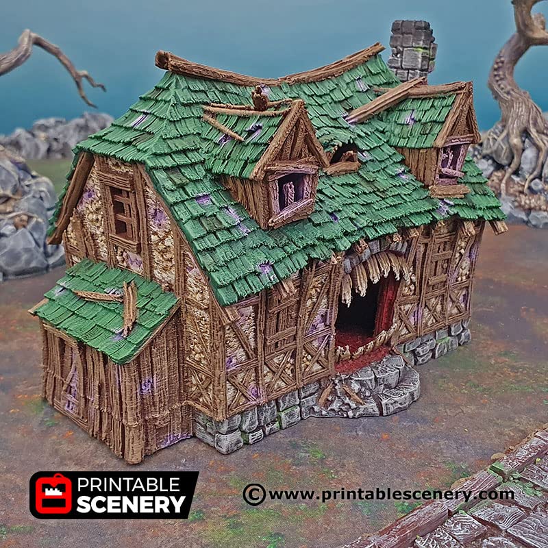 Mimic House DND Terrain for Dungeons and Dragons Terrain, D&D, Pathfinder, Warhammer 40k, Miniatures, D and D, Dungeons and Dragons Gifts, Dungeon Master