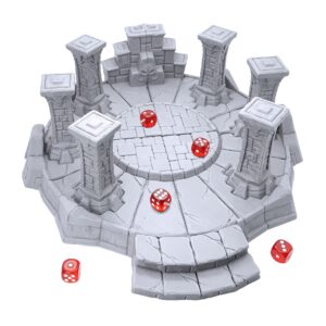 EnderToys Forgotten Circular Temple by Makers Anvil, 3D Printed Tabletop RPG Scenery and Wargame Terrain for 28mm Miniatures