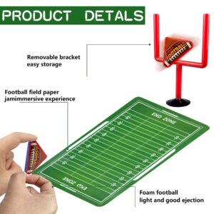 XIPEGPA 20 PCS Mini Flick Football Games Mini Table Top Sports Games with Foam Footballs Goal Post and Cards Finger Toys Office Indoor Football Sports Party Favors Birthday Gifts Office Desk Toys