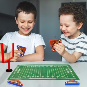 XIPEGPA 20 PCS Mini Flick Football Games Mini Table Top Sports Games with Foam Footballs Goal Post and Cards Finger Toys Office Indoor Football Sports Party Favors Birthday Gifts Office Desk Toys