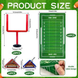 XIPEGPA 20 PCS Mini Flick Football Games Mini Table Top Sports Games with Foam Footballs Goal Post and Cards Finger Toys Office Indoor Football Sports Party Favors Birthday Gifts Office Desk Toys