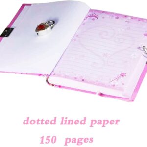 DUDUBUY Flamingo Diary and Journal Set Stationary for Writing Drawing Kids Diaries with Lock Keys Flamingo Gifts For Girls Ages 5 6 7 8 9 10 Arts and Crafts for Kids