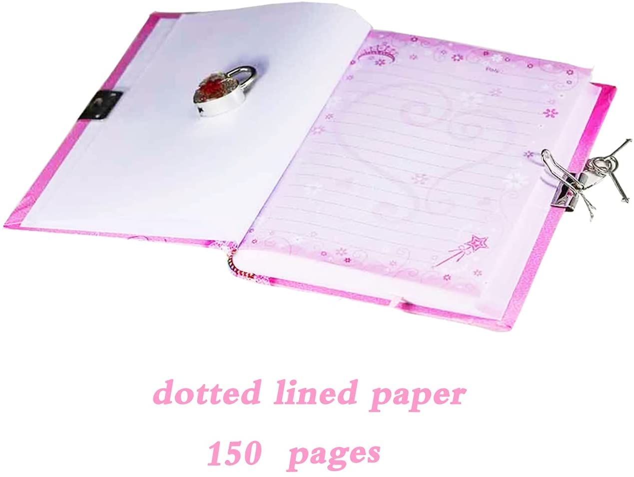 DUDUBUY Flamingo Diary and Journal Set Stationary for Writing Drawing Kids Diaries with Lock Keys Flamingo Gifts For Girls Ages 5 6 7 8 9 10 Arts and Crafts for Kids