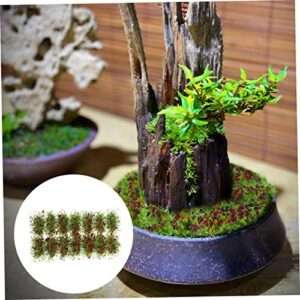 HANABASS 2 Boxes Tufts Scenery Tabletop Building Modelling Diorama Flower H Miniature Irregular Gaming for Cluster Hobby Static Train Railroad Adhesive Sand Bushy Layout Groups Grass of