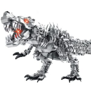 ulanlan dinosaur building kit, mini bricks mechanical dinosaur toy set, dinosaur building blocks for adults, teens and kids 14+, tyrannosaurus rex model creative gift for dinosaur fans (1766 pcs)