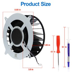 ARLBA Replacement of Internal Cooling Fan for Sony PlayStation 5 PS5 Game Console Fan 12047GA-12M-WB-01 23 Blades Fan General 17 Blades G12L12MS1AH-56J14 Cooler Fan 12V 2.4A with Screwdriver