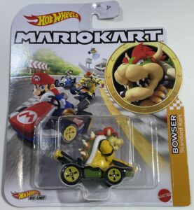 hot wheels - mario kart - bowser - standard kart - 2023 - mint/nrmint ships bubble wrapped in a sized box