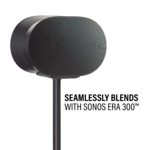 Sanus Height Adjustable Speaker Stands for Sonos Era 300™ (Pair)… (Black)