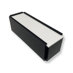 Lucite Rumikub Premium Set - Tiles, Holders, and Storage Acrylic Box Included (Black w White Marble Cover)