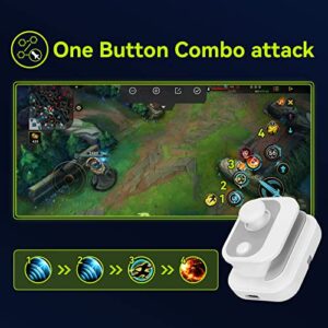 Game Control Touch, 4 Modes Universal Mobile Phone Game Joystick for Android for Tablets (White)