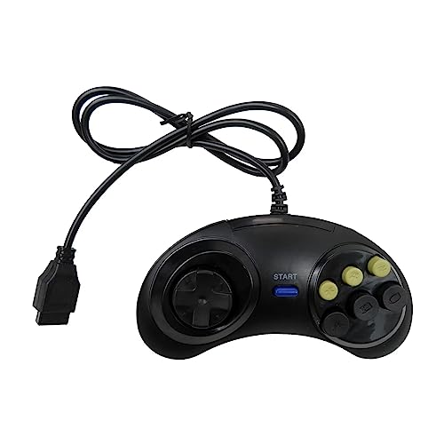 Vicue 2 Pack Game Controller Features 8-Way Directional Pad, 6 Digital Buttons and Mode Buttons Compatible for Sega Genesis