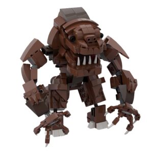 monster rancor building block toys, star action figure model jabba the hutt's pet, movie character restoration (459 pieces) (rancor)