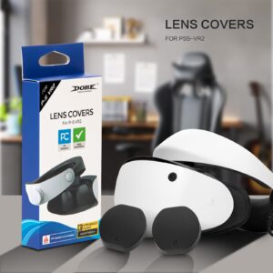 PS VR2 Lens Covers, Dust Cover PS VR2 Lens Protector with Hard Outside Shell and Soft Sponge Cushion - 1 Pair (L1, R1)